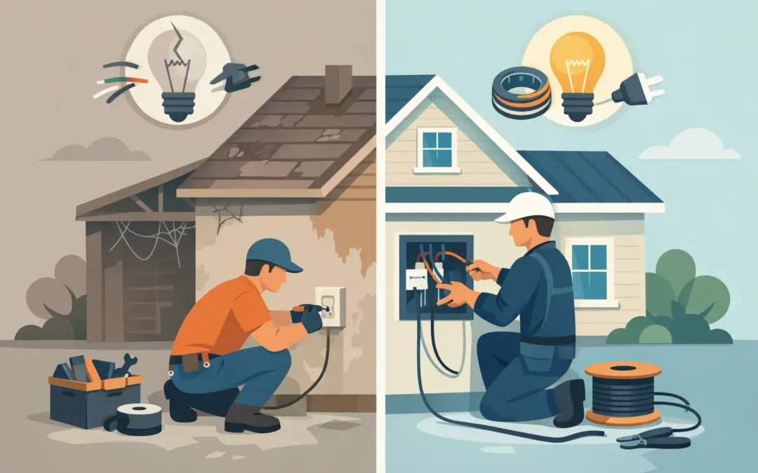Repair vs Rewire Old House: What Pays Off?