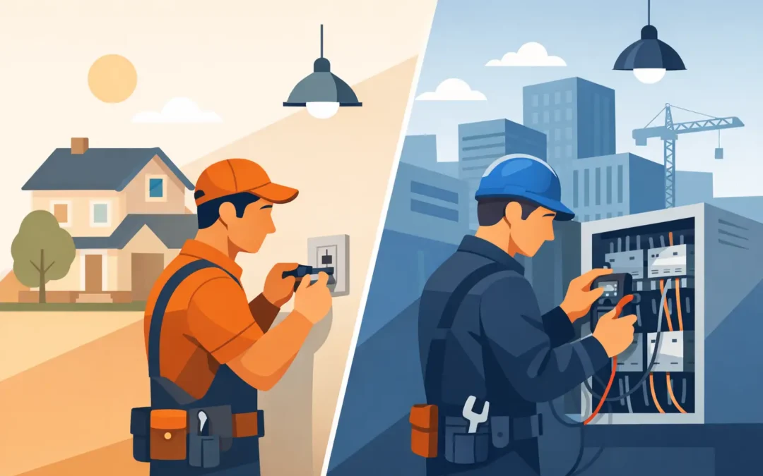 Residential vs Commercial Electrician Differences